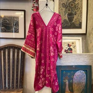 🔥Hemp pink flower dress🔥 one of a kind